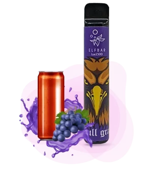 Одноразка ELF BAR 1500 LUX Виноград РедБулл