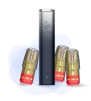 POD-система Elf Bar Mate500 Pre Чорно-Сіра