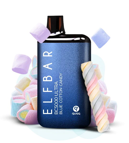 BC5000U_BlueCottonCandy Одноразка Elf Bar BC5000 Ultra Блакитна Солодка Вата
