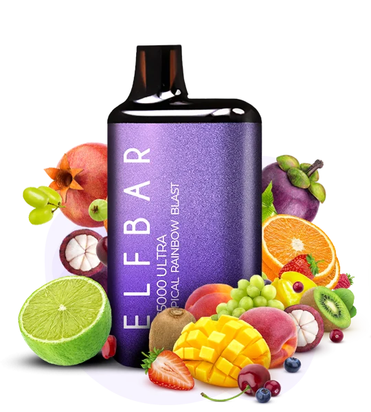 BC5000U_Tropical_Rainbow_Blast Одноразка Elf Bar BC5000 Ultra Тропічний Веселковий Вибух