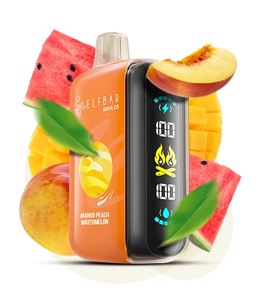 Elfbar_Raya_D3_MangoPeachWatermelon Одноразка Elf Bar RAYA D3 Манго-Персик-Кавун