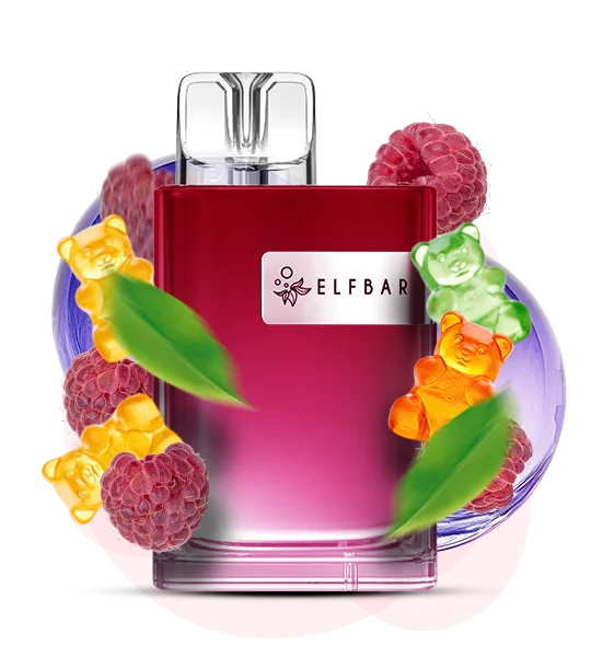 ElfBar_CR8000_SourRaspberryJam Одноразка Elf Bar CR8000 Кисла Малина Желейні ведмедики