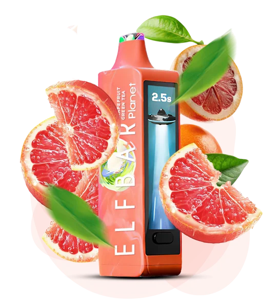 Elfbar_Planet_GrapefruitGreenTea Одноразка Elf Bar Planet Грейпфрут Зелений чай