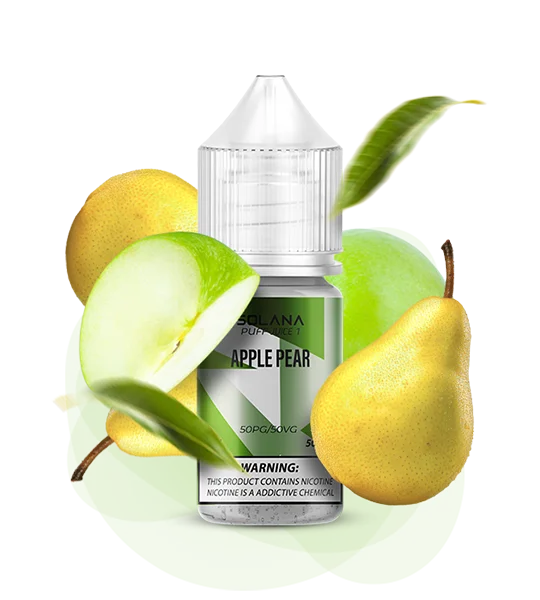 Solana_PuffJuice1_30ml_ApplePear1 Рідина для под системи Solana 1 Яблуко Груша
