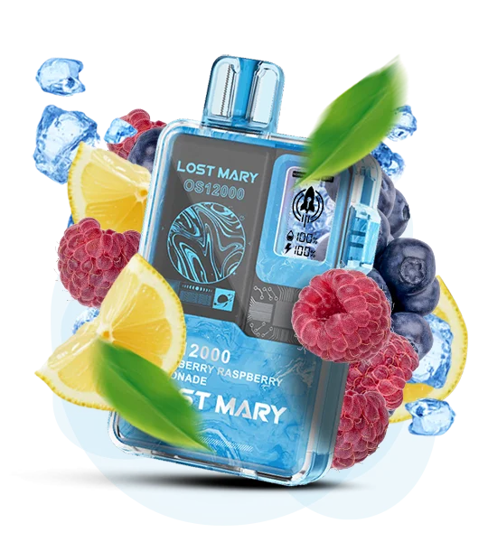 LostMary_OS12000_Blueberry_Raspberry_Lemonade Одноразка Lost Mary OS12000 Чорниця Малина Лимонад
