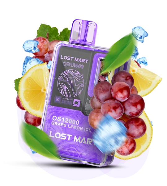 LostMary_OS12000_Grape_Lemon_Ice Одноразка Lost Mary OS12000 Виноград Лимон Лід
