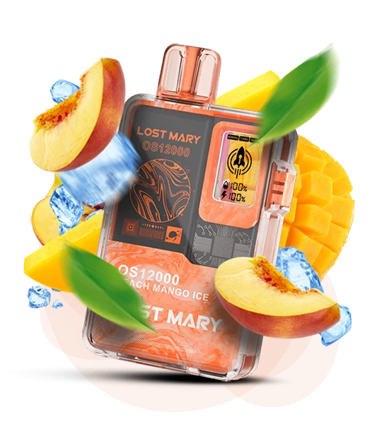 LostMary_OS12000_Peach_Mango_Ice Одноразка Lost Mary OS12000 Персик Манго Лід