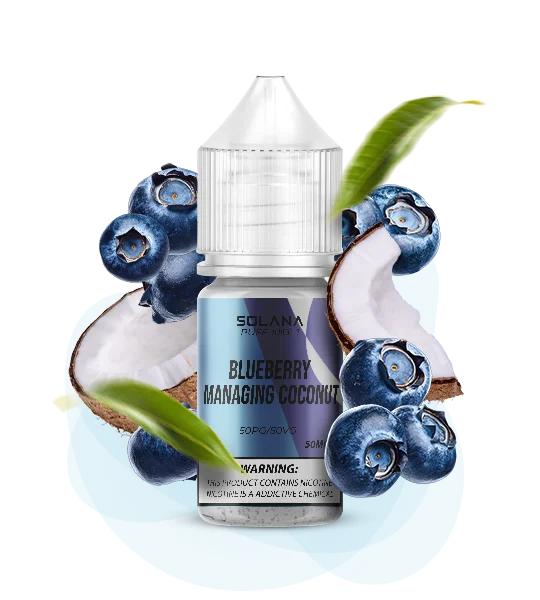 Solana_PuffJuice1_30ml_BlueberryManagingCoconut Рідина для под системи SOLANA Чорниця Кокос