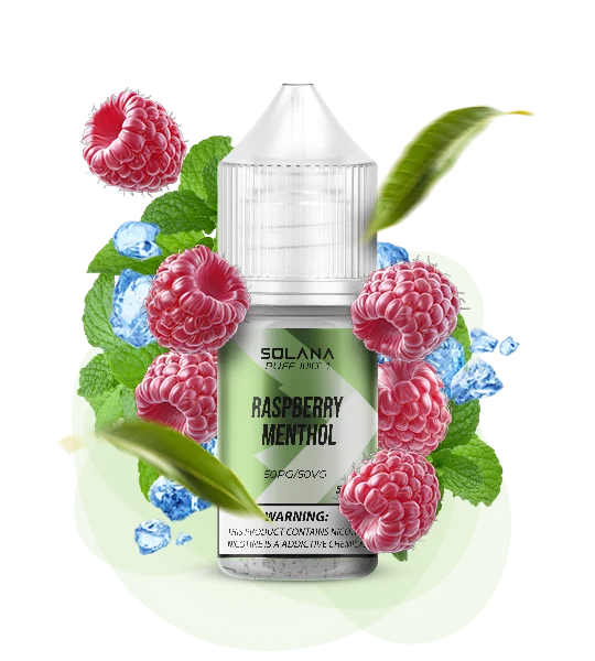Solana_PuffJuice1_30ml_RaspberryMenthol Рідина для POD-системи SOLANA Малина Ментол
