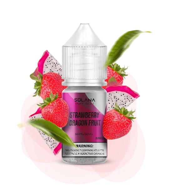 Solana_PuffJuice1_30ml_StrawberryDragonFruit Рідина для под системи SOLANA Полуниця Пітайя