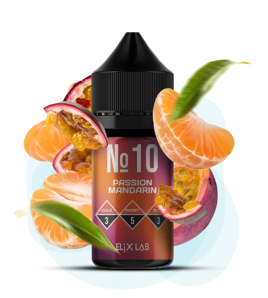 Elix Crystal_30ml_PassionMandarin Рідина Elix Crysta Passion Mandarin 30 мл - Зображення 1