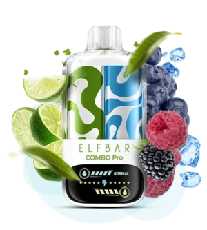 Одноразовая Pod-система Elf bar Combo Pro 30000 Lime & Blue Razz Лайм
