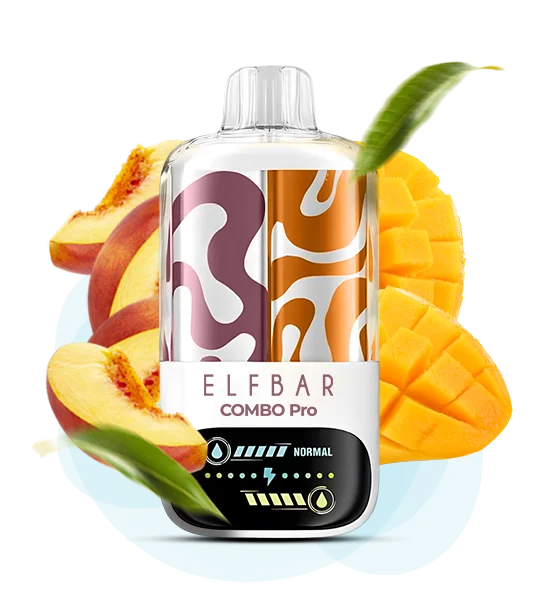 Elfbar_ComboPro_30000_Peach&TripleMango Одноразова Pod-система Elf bar Combo Pro 30000 Peach & Triple Mango - Зображення 1