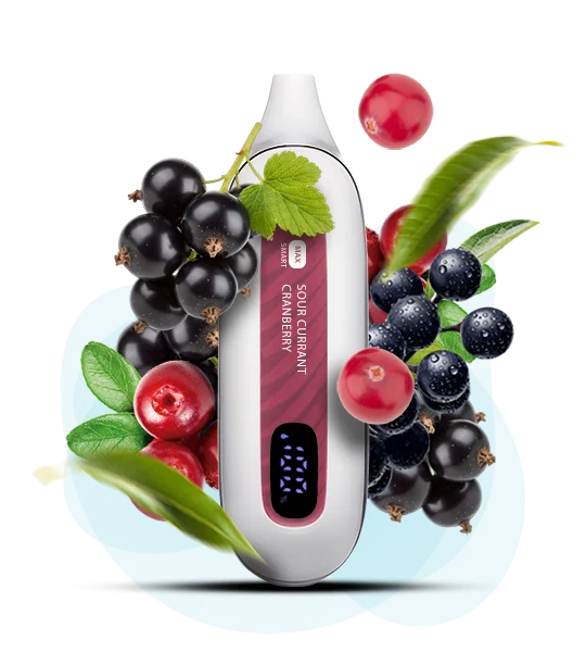 FLONQ_Max_Smart_12000_SourCurrantCranberry Одноразова Pod-система Flonq Max 12000 Sour Currant Cranberry - Зображення 1