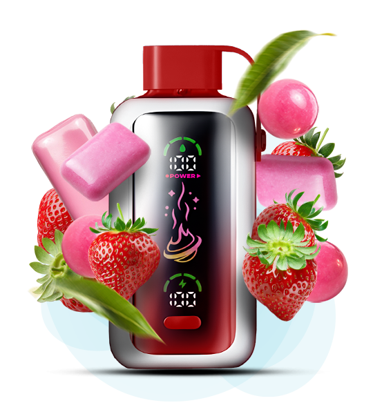 Vozol_Star20000_StrawberryBubblegum Одноразова Pod-система Vozol Star 20000 Strawberry Bubblegum - Зображення 1